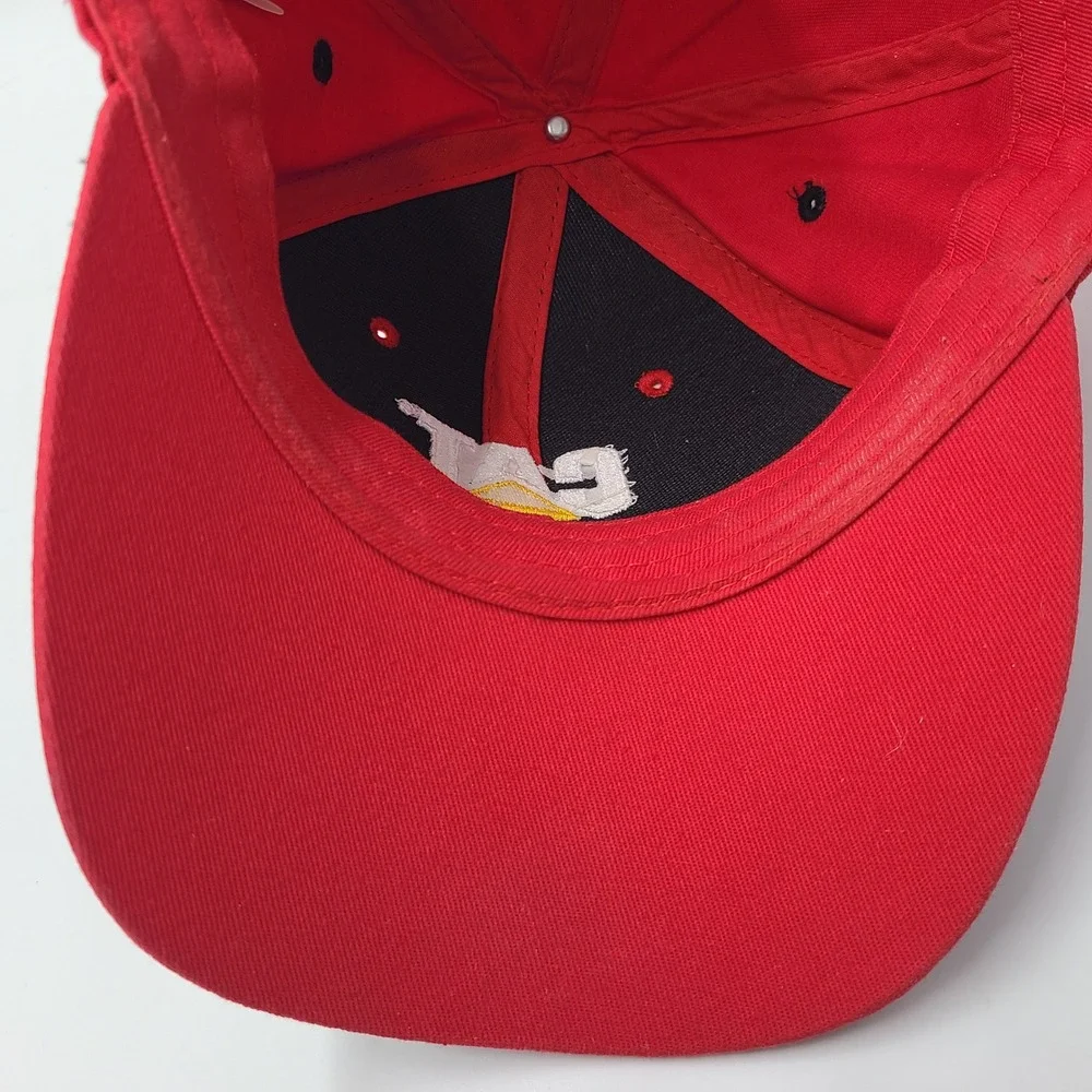 Ryan Newman Hat Adjustable CAT Racing Black Red NASCAR #31‎ Flames Casual Men